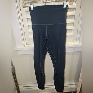 Lululemon Gray 25” Align Leggings with Martha’s Vineyard on Leg